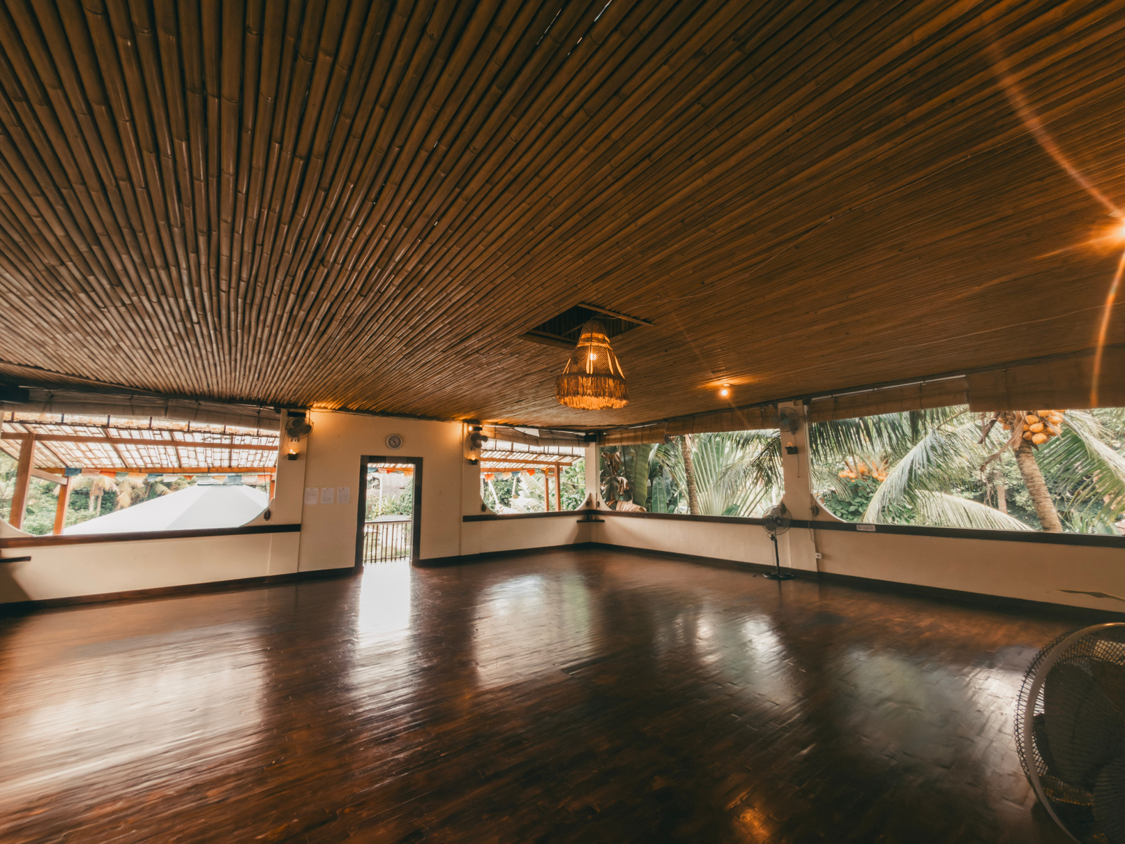 Wide view of Dhyana Hall