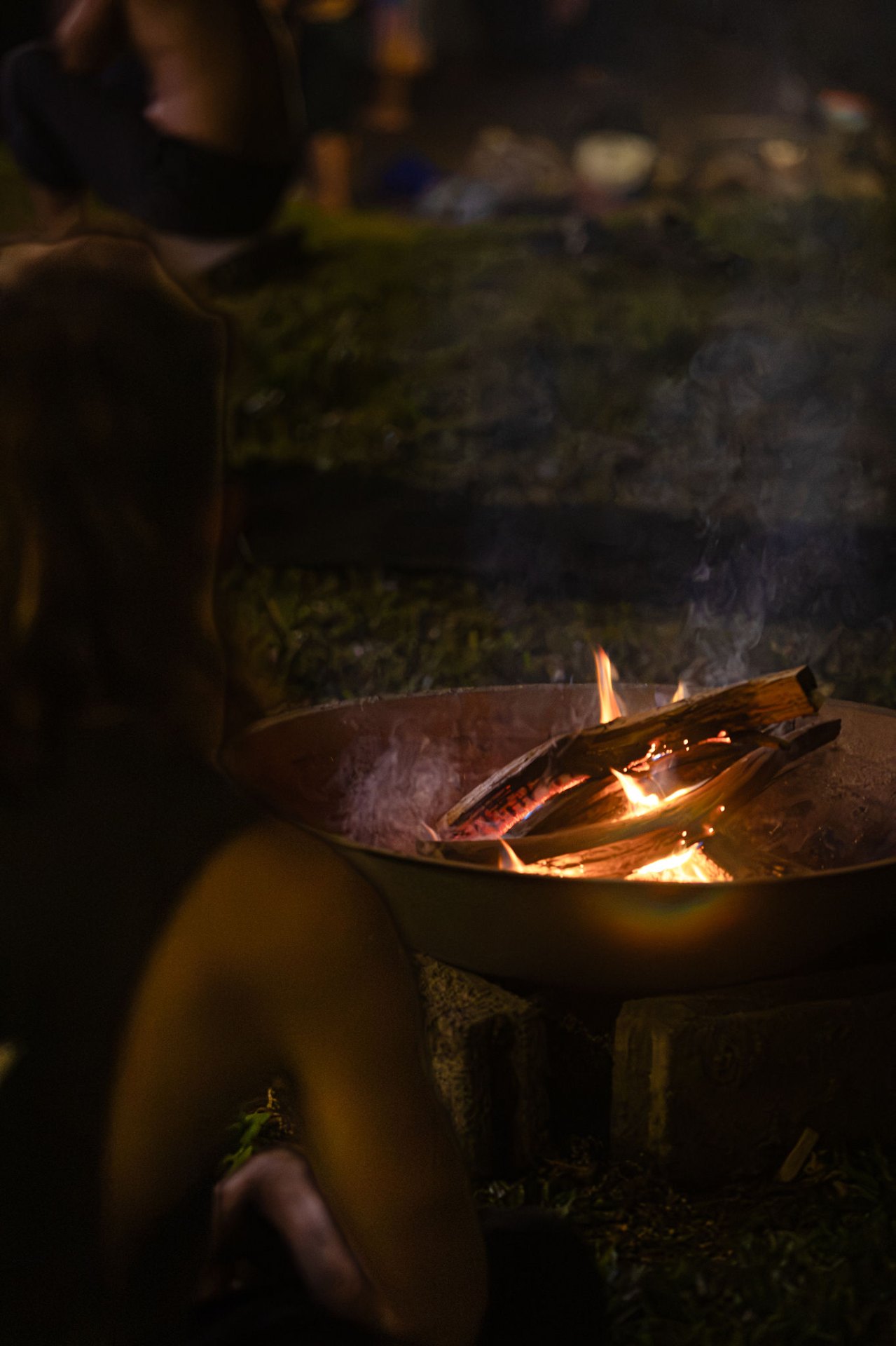 Warmth around the fire pit